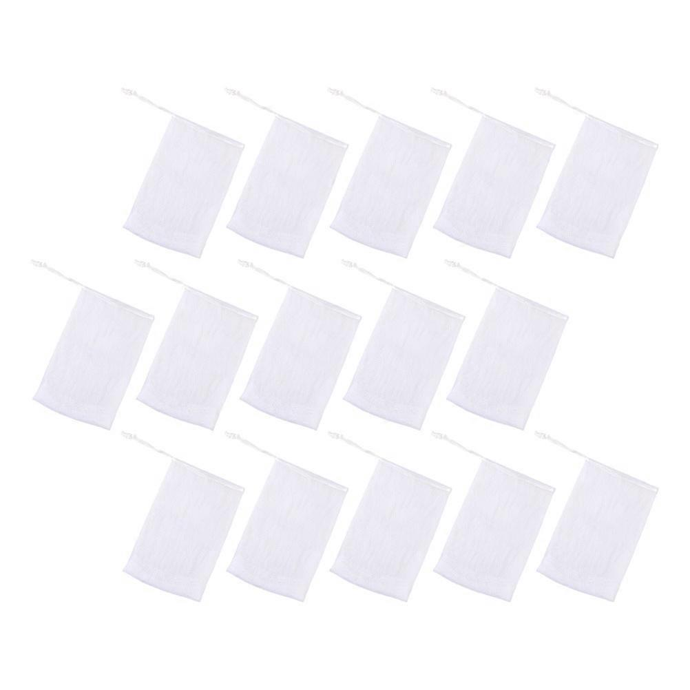 200 Pcs White Soap Pouch Making Net For Cleansing And Foaming In Bathroom And Daily Use 12X9CM