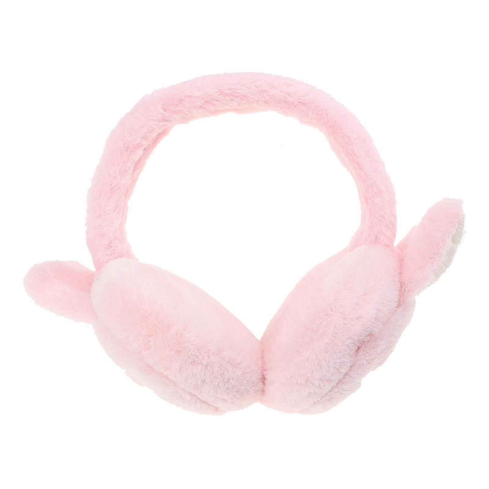 Children Earmuff Rabbit Ear Earmuff for Ear Warming 3Pcs Winter Plush Set