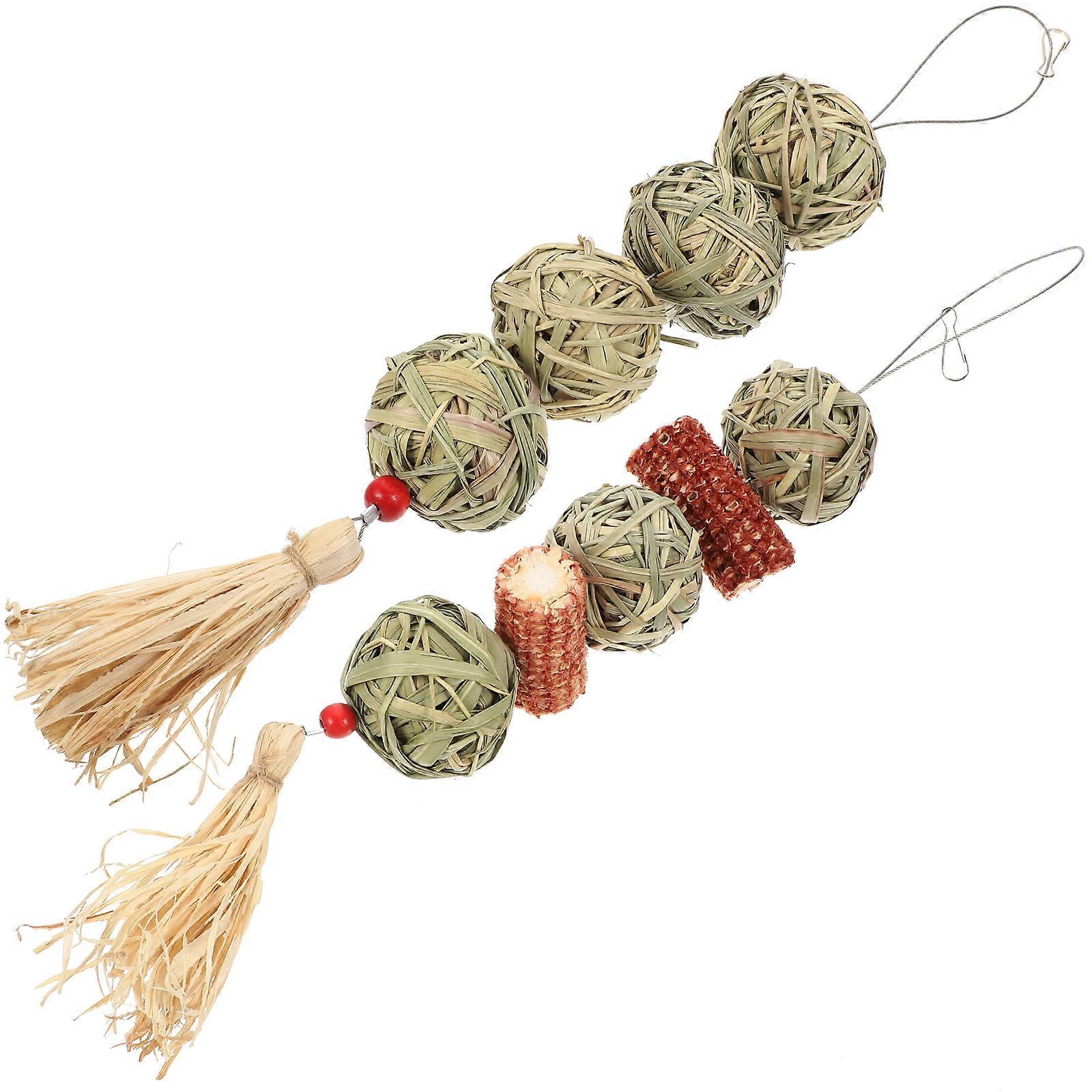 Small Pet Toys Animals Chewing Balls for Teething 8Pcs Pack