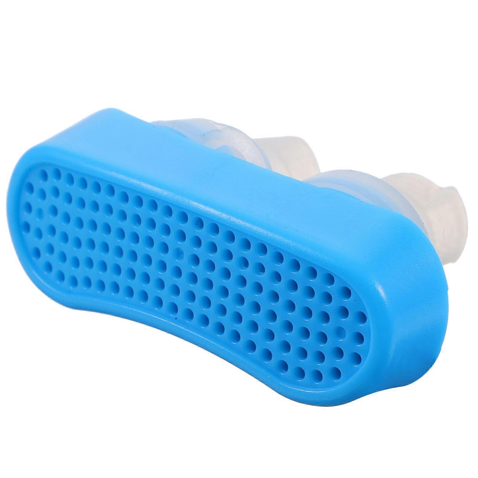 Reusable Snoring Stopper Device for Household Adults during Sleeping in Blue Abs and Silicone Material 1Pack