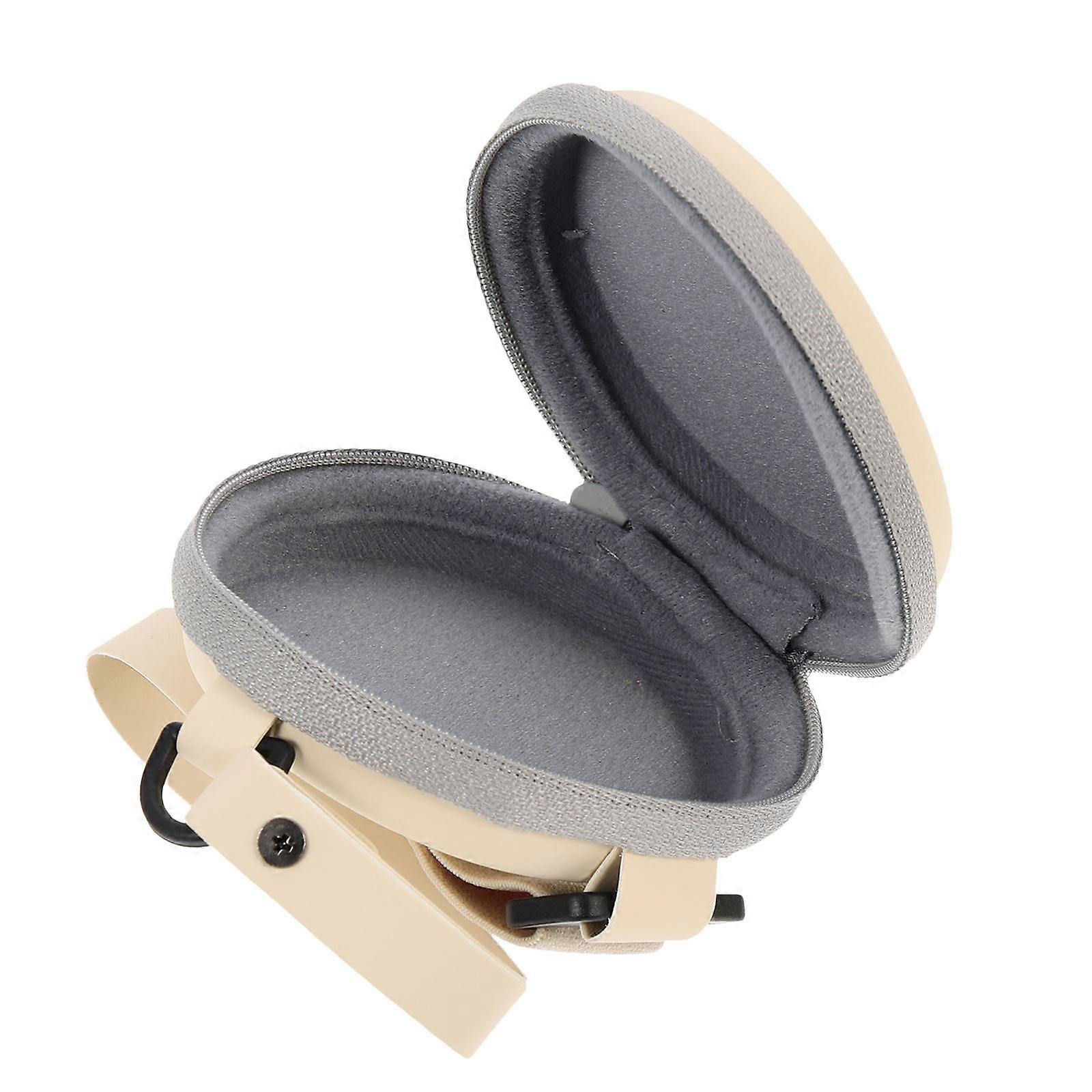 Folding Sunglasses Case Glasses Carrying Pouch for Storage 2Pcs in Beige