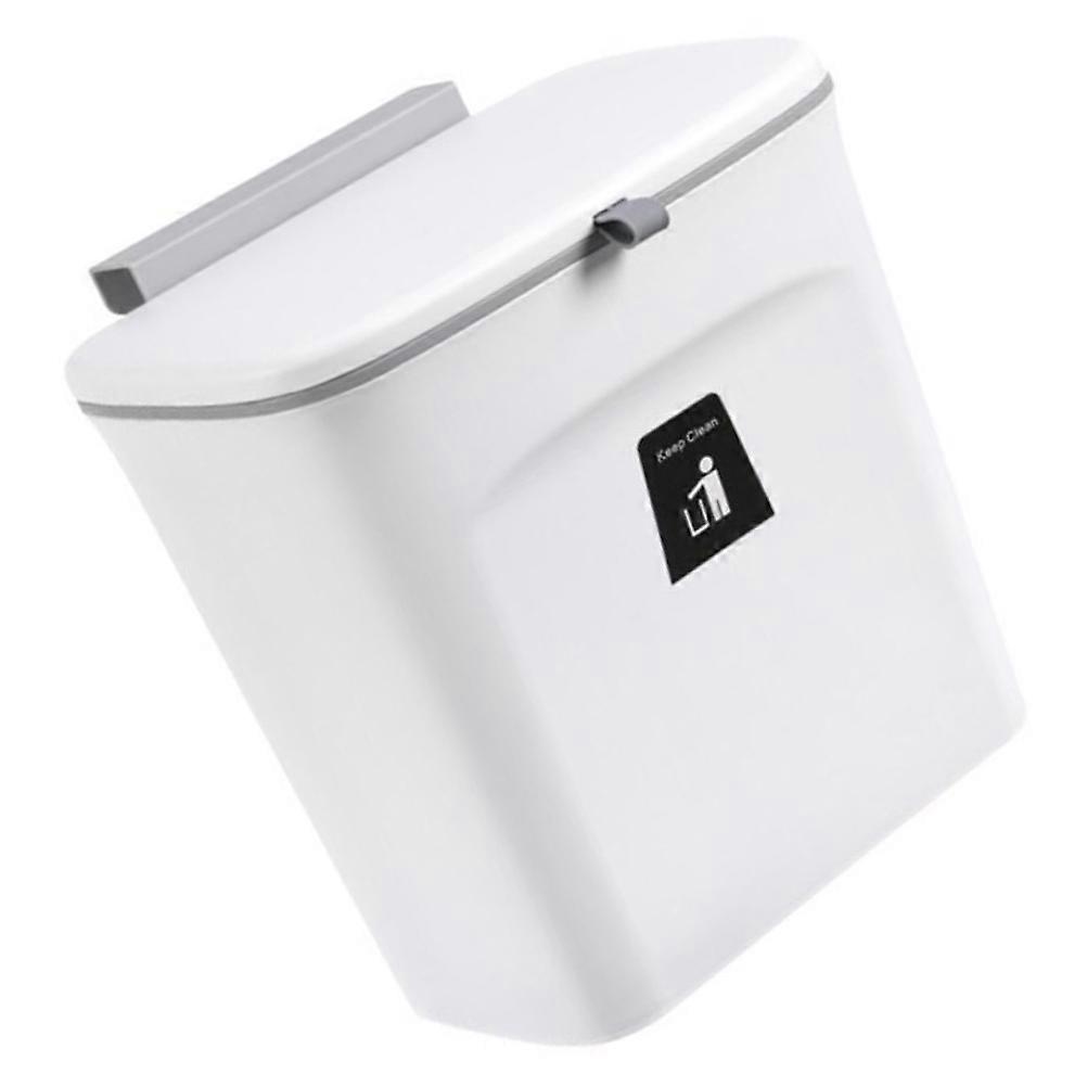 Wall Mounted Trash Can 2Pcs Cabinet Garbage Bin with Lid for Kitchen