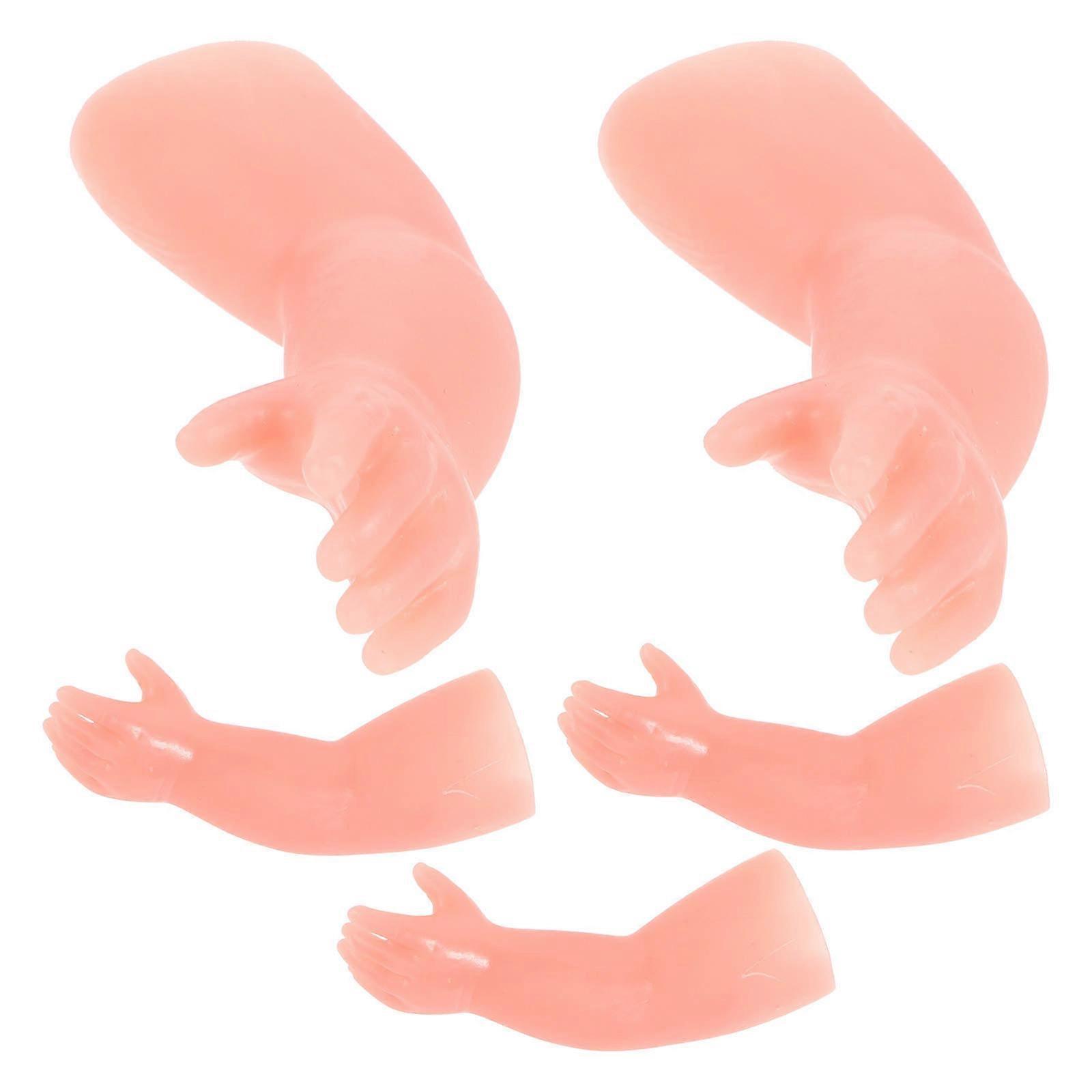 Halloween Props for Trick 5Pcs Khaki Fake Hands