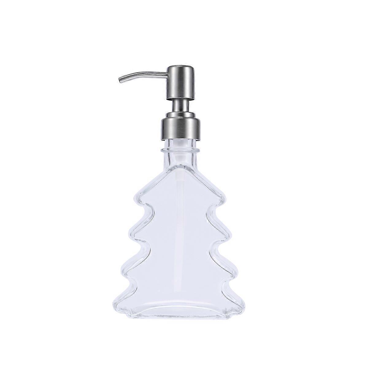 Empty Bottles Tree Shape Lotion Bottle for Travel Use 3Pcs Transparent Liquid Containers
