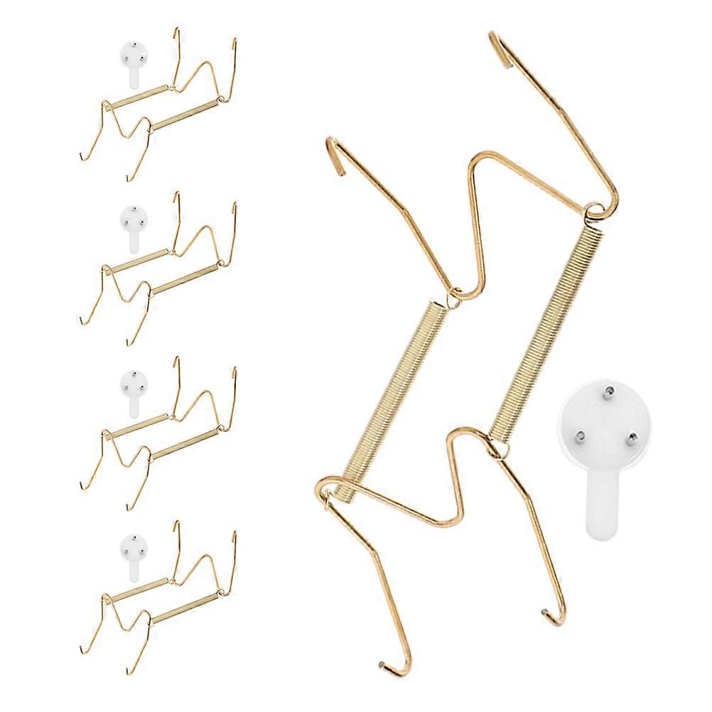 Wall Plate Holder Metal Hanging Plate Hooks for Display 30Pcs