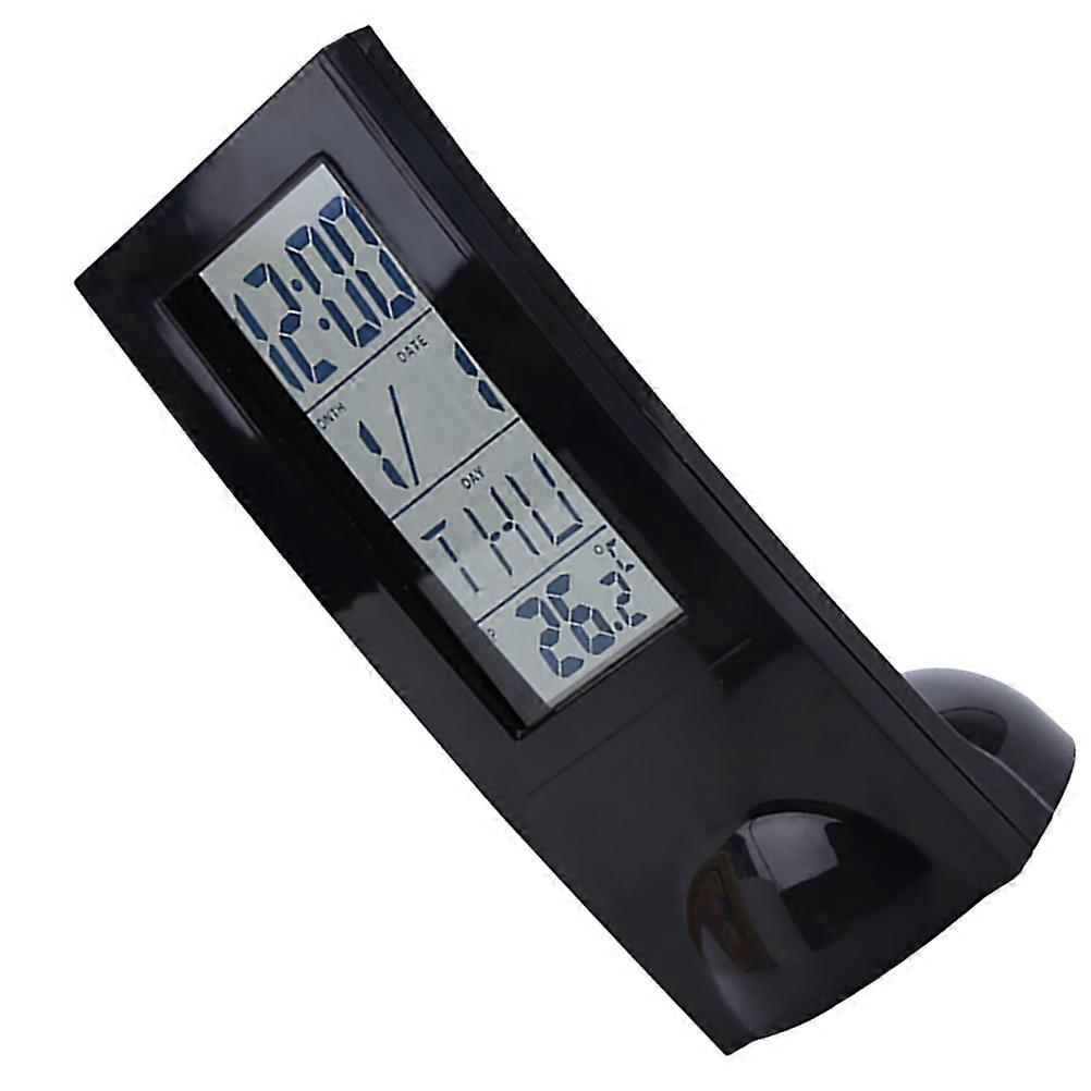 Digital Electronic Clock Temperature Gauge Clock with Alarm 1Pcs Black