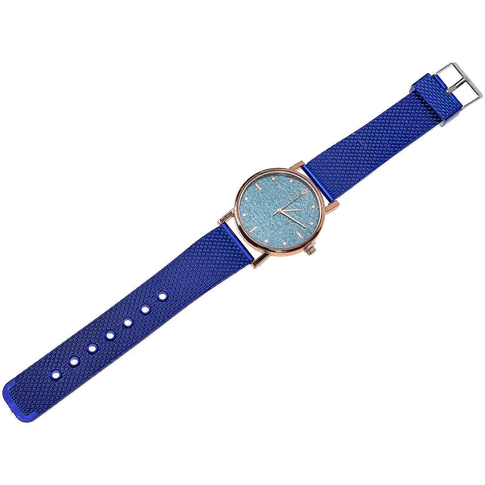 Women Watch with Silicone Band Business Wrist Watch 4Pcs