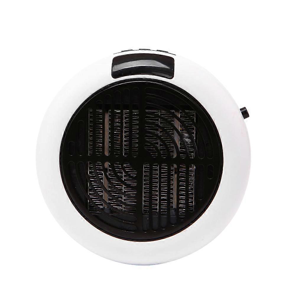 Electric Heater Round Mini Portable Warmer for Daily Use 2Pcs White