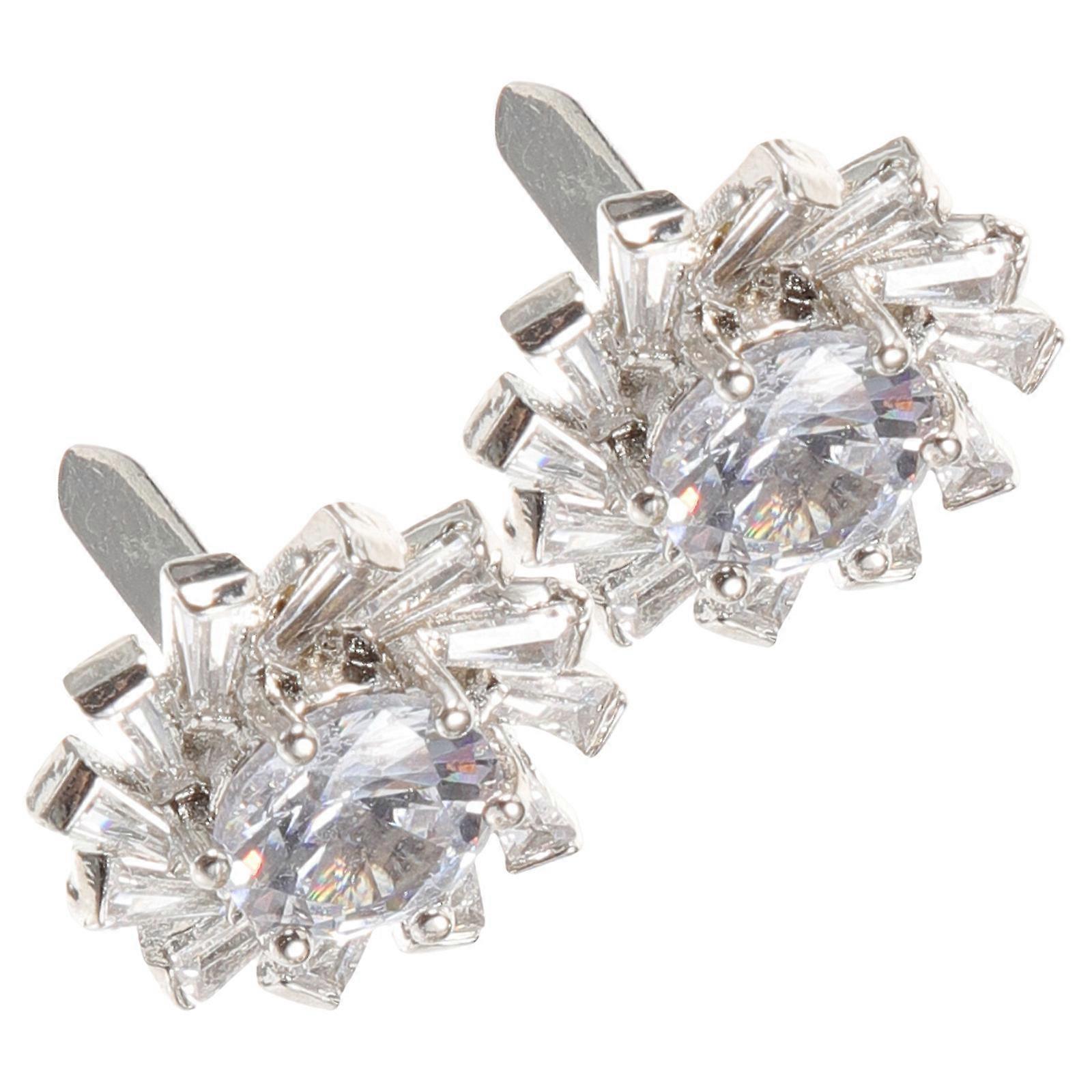 Glitter Slipper Applique Shoes for Decoration 8Pcs Transparent Patch