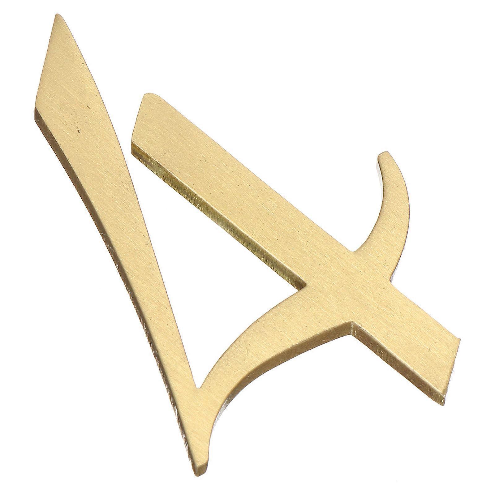 Copper Door Number Mailbox Number for Durable Decoration 1Pcs