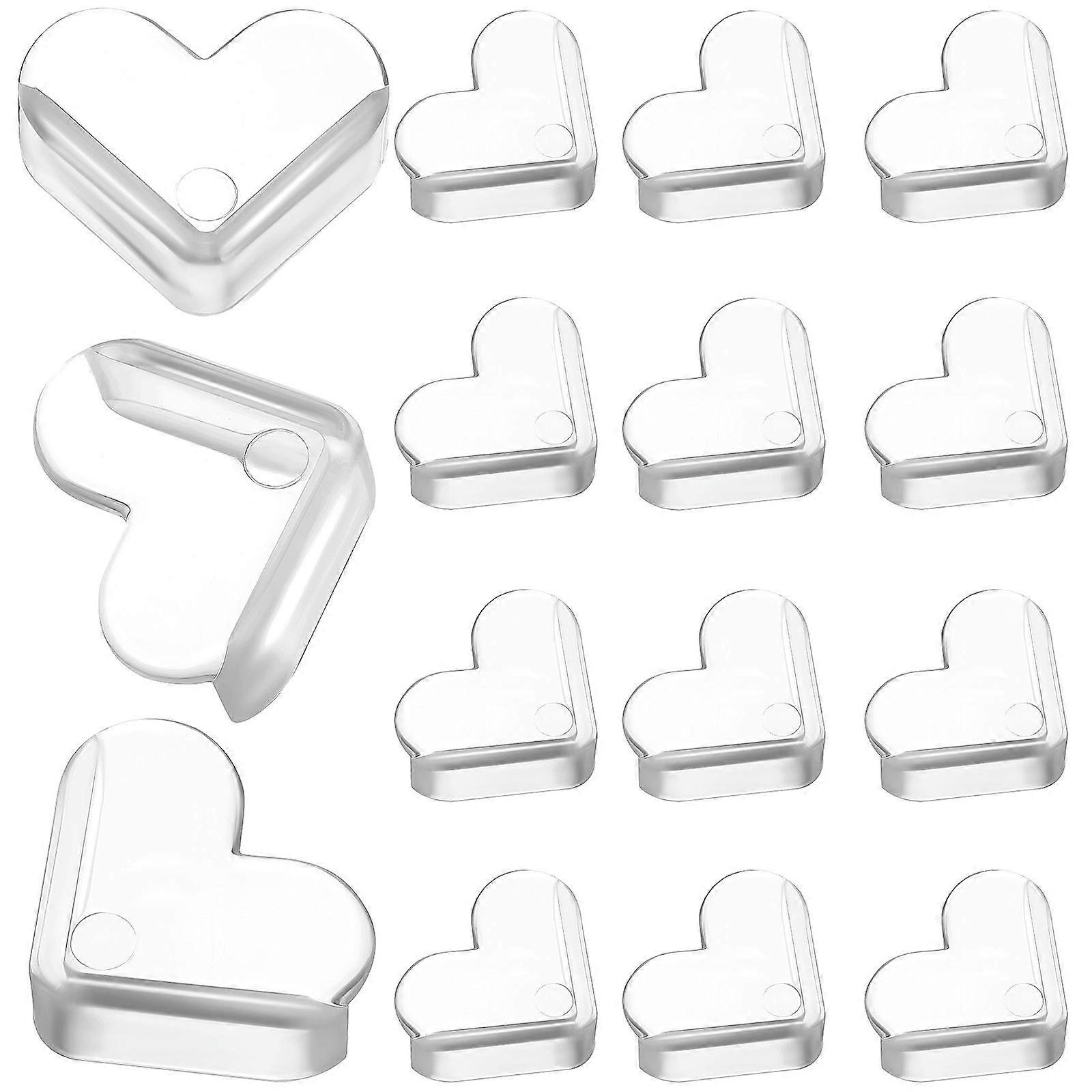 Transparent PVC Corner Guards for Furniture Protecting Table Edges 30Pcs