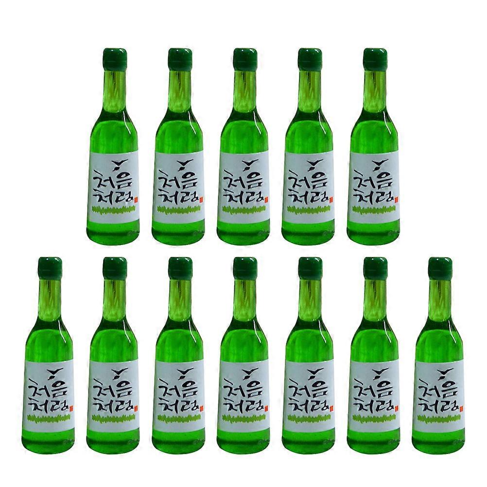 Mini Korean Rice Models for Decoration 12Pcs Resin Mini Bottles