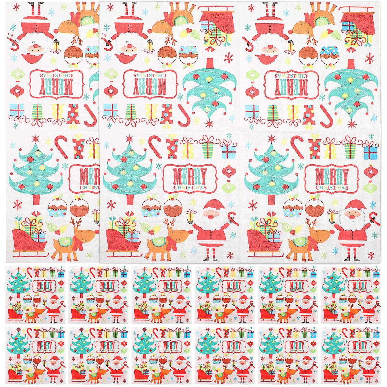 Assorted Color Xmas Paper for Grease Proof Cake Wrapping 160Pcs