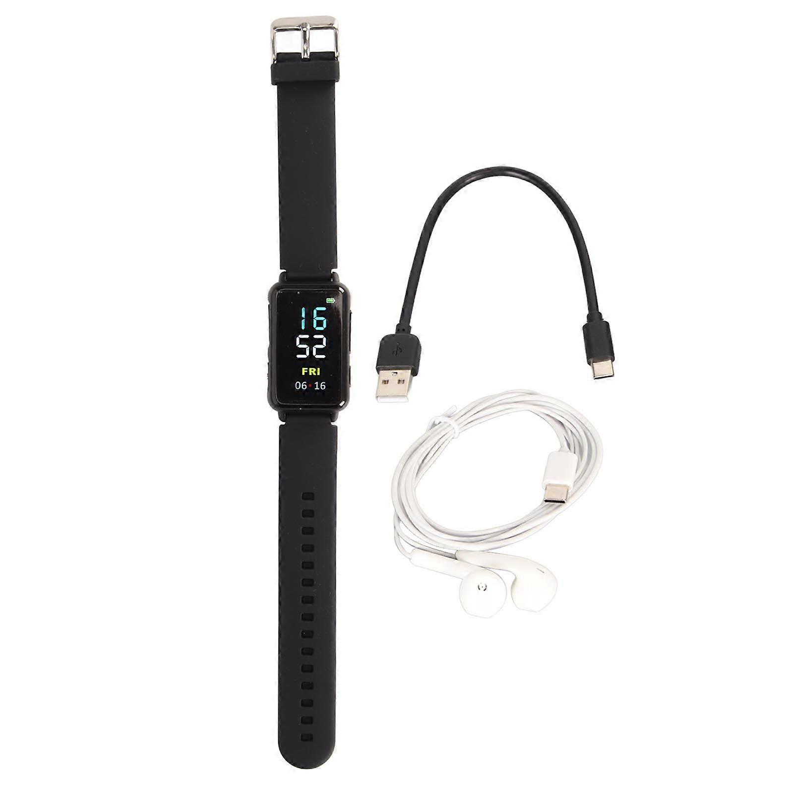 Voice Recorder Watch AI Noise Reduction Digital Voice Activated Recorder Watch MP3 Sound Recorder Watch for Meeting