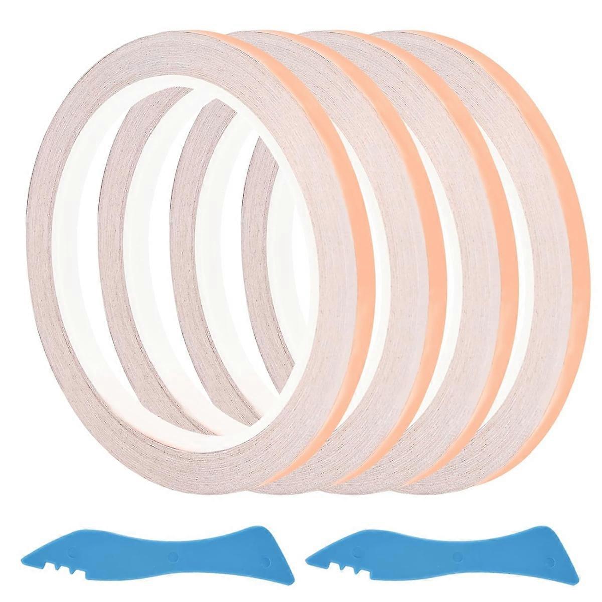 4 Roll Copper Foil Tape for Stained Glass
4 Roll Copper Foil Tape
