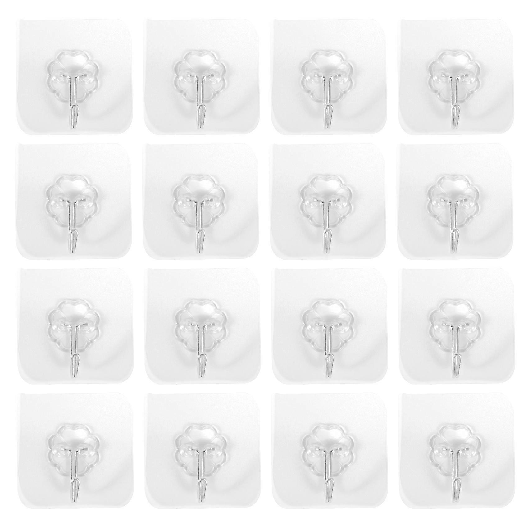 20Pcs Waterproof Self-Adhesive Hook Heavy-Duty Wall Hook