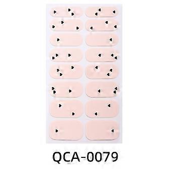 Summer Fruit Waterproof Hot Stamping Nail Polish Film, 3D Leopard Checkerboard Nail Art with Nail File
