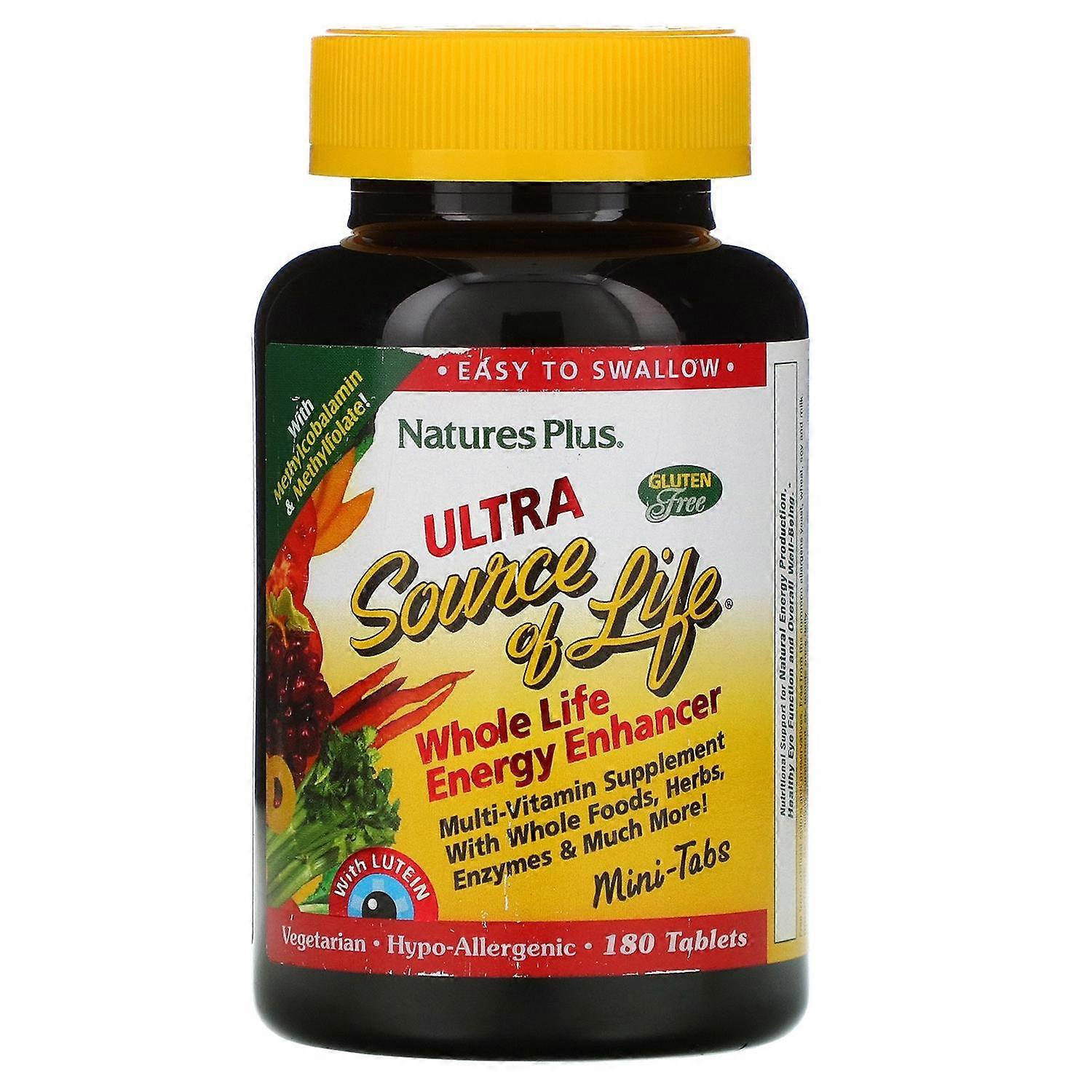 Nature's Plus, Ultra Source of Life, Whole Life Energy Enhancer, 180 Tabletten