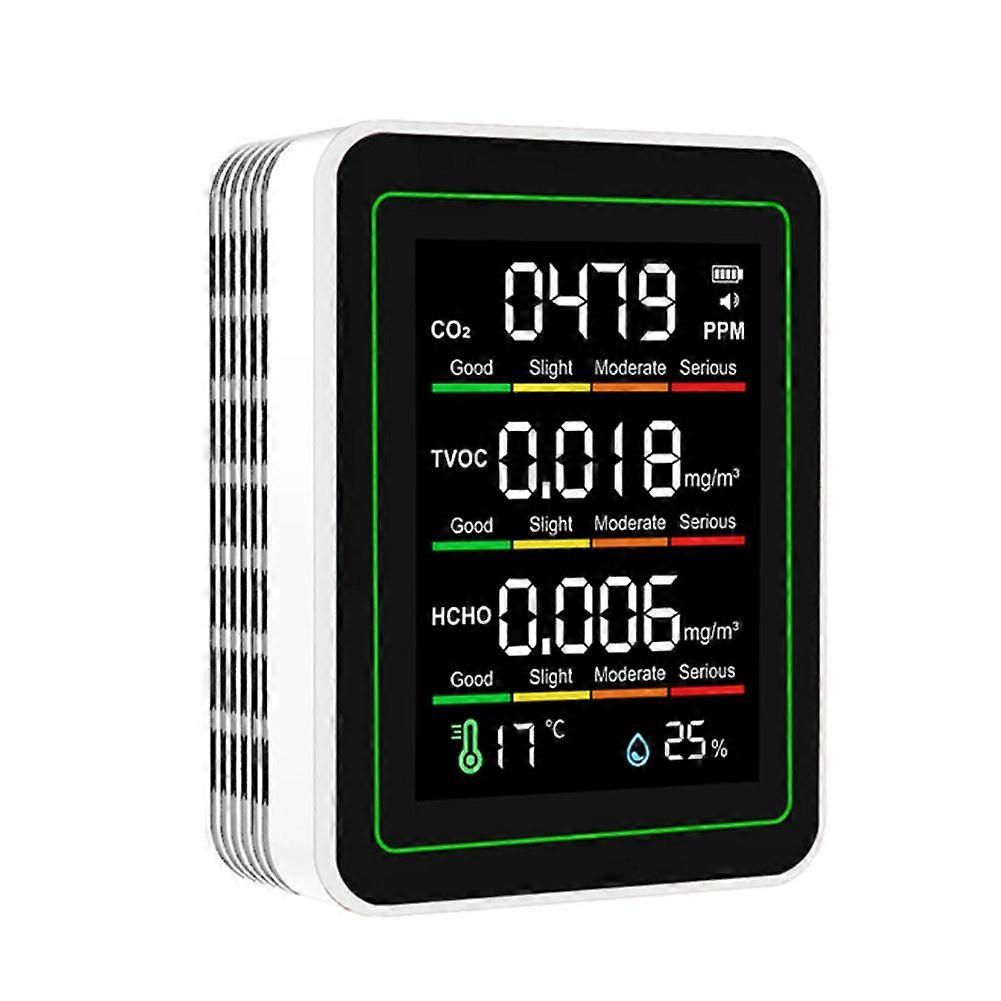 MT11N 5-in-1 Infrared Sensor Carbon Dioxide Detector Formaldehyde Detection TVOC Detector Temperatu