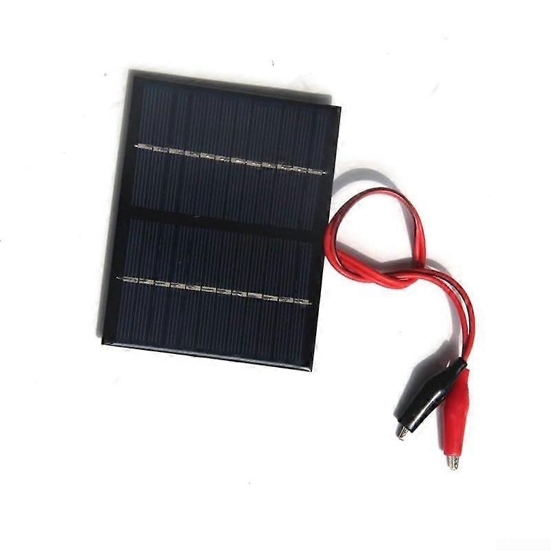 12V 1 5W Polysilicon Solar Panel With Clip Compact Outdoor Solar Charger For Hiking And Travel