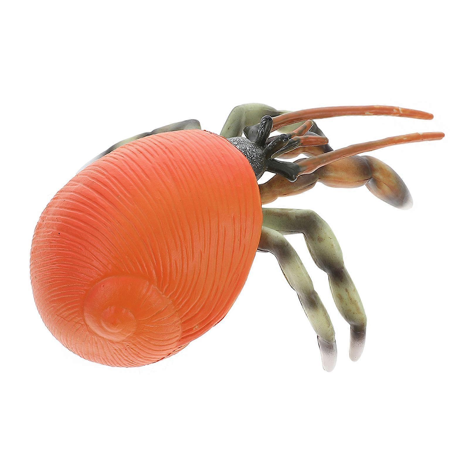 Plastic Hermit Crab Model Toy Red Plastic Model for Durability Decor