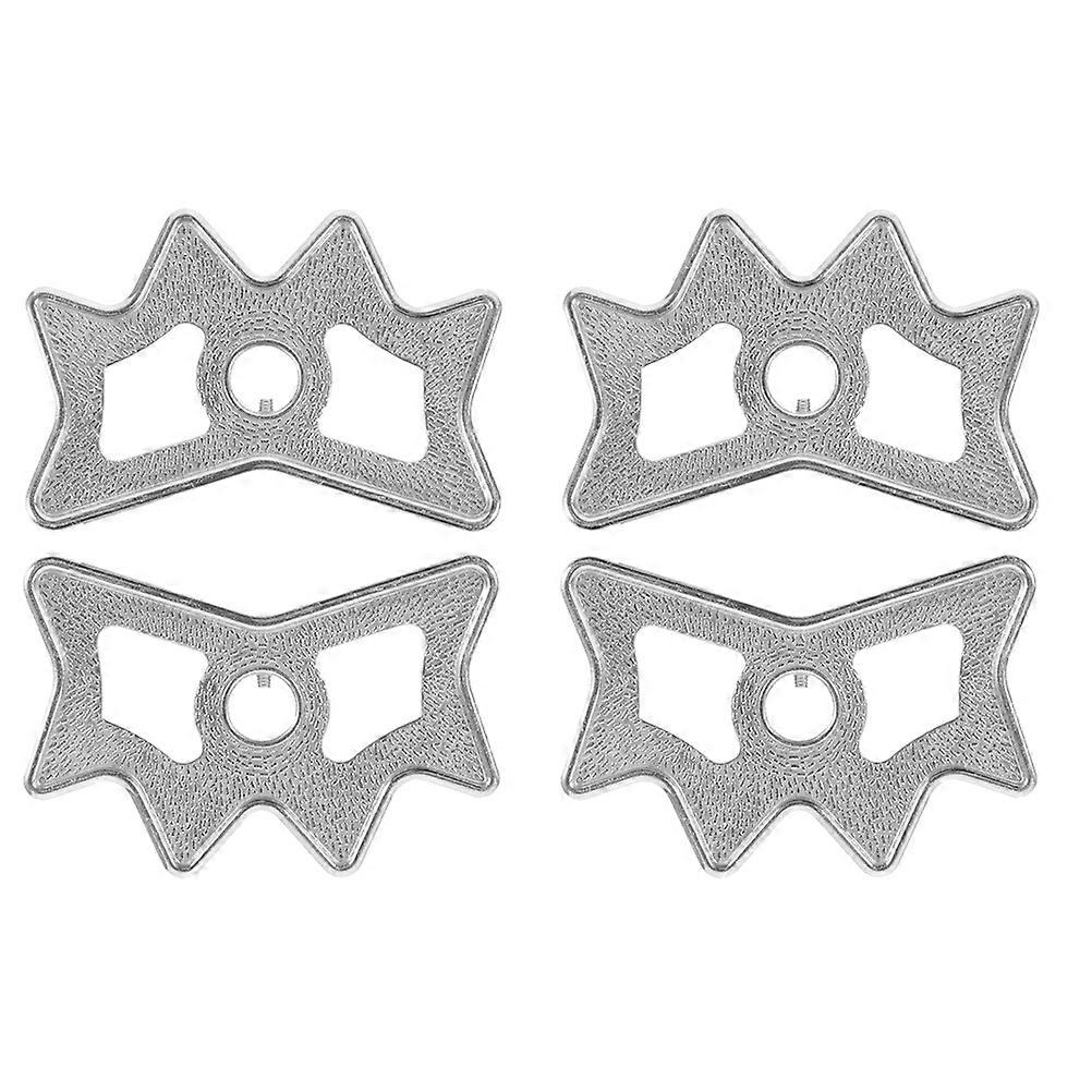 Metal Pool Cue Bridge Heads for Stable Grip 16Pcs Silver Set