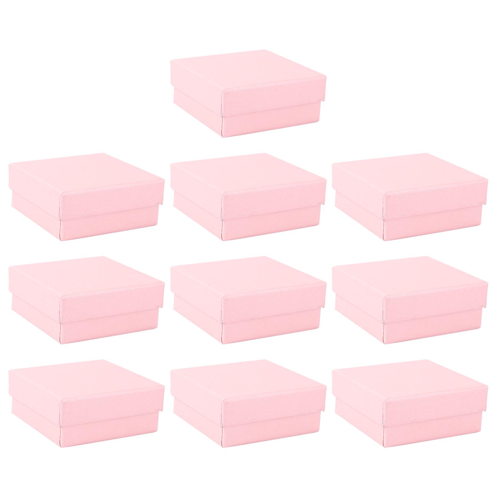 Multi-Purpose Jewelry Box for Storage with 20Pcs Pink Earring Cases