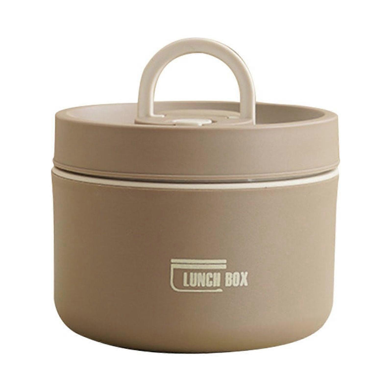 Dainzusyful Lunch Box Set, Portable Insulated Stainless Steel Containers with Thermal Bag, Stackable Food Storage Boxes Compatible with Sc