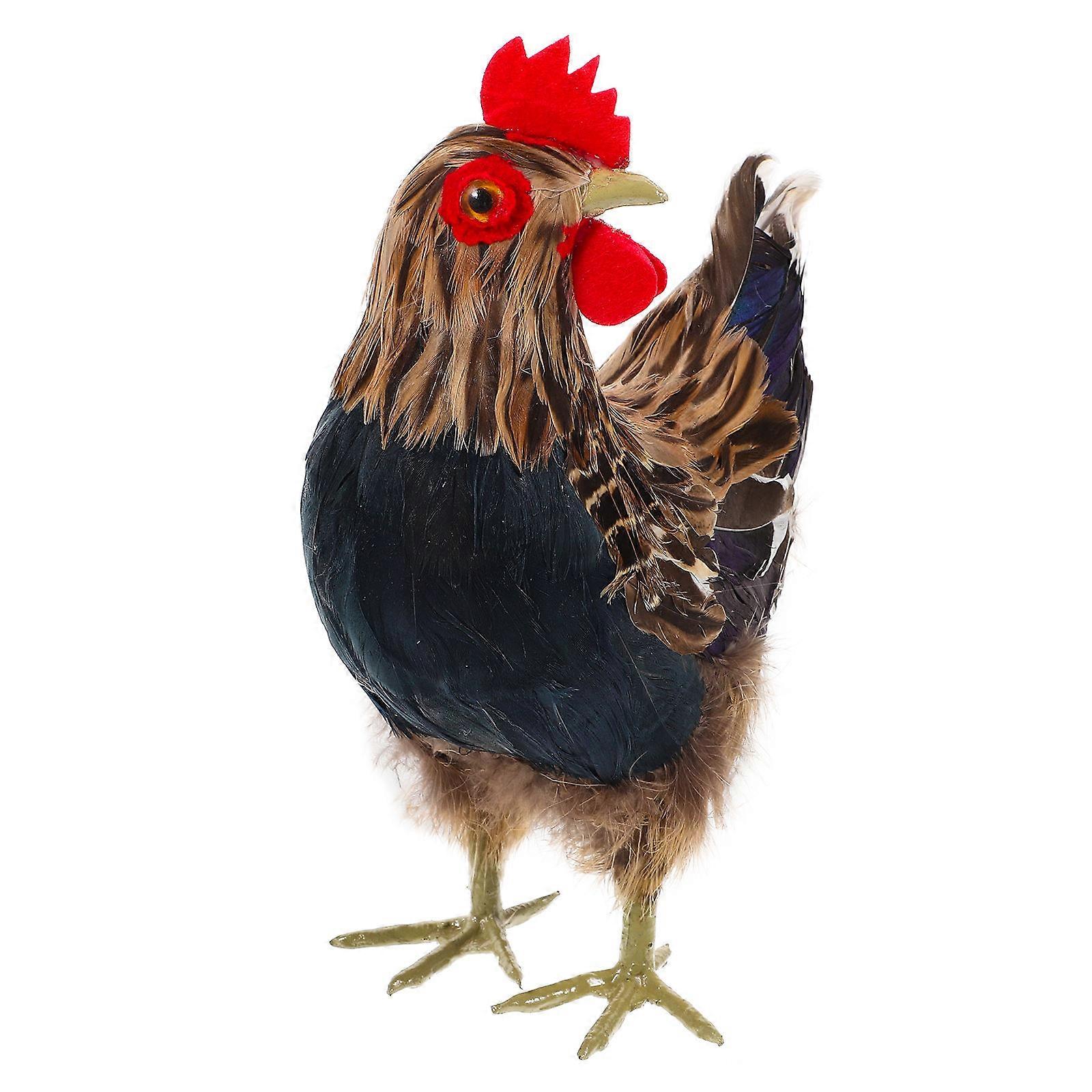 Simulation Hen Ornament Chicken Decor for Lawn 4Pcs Pack