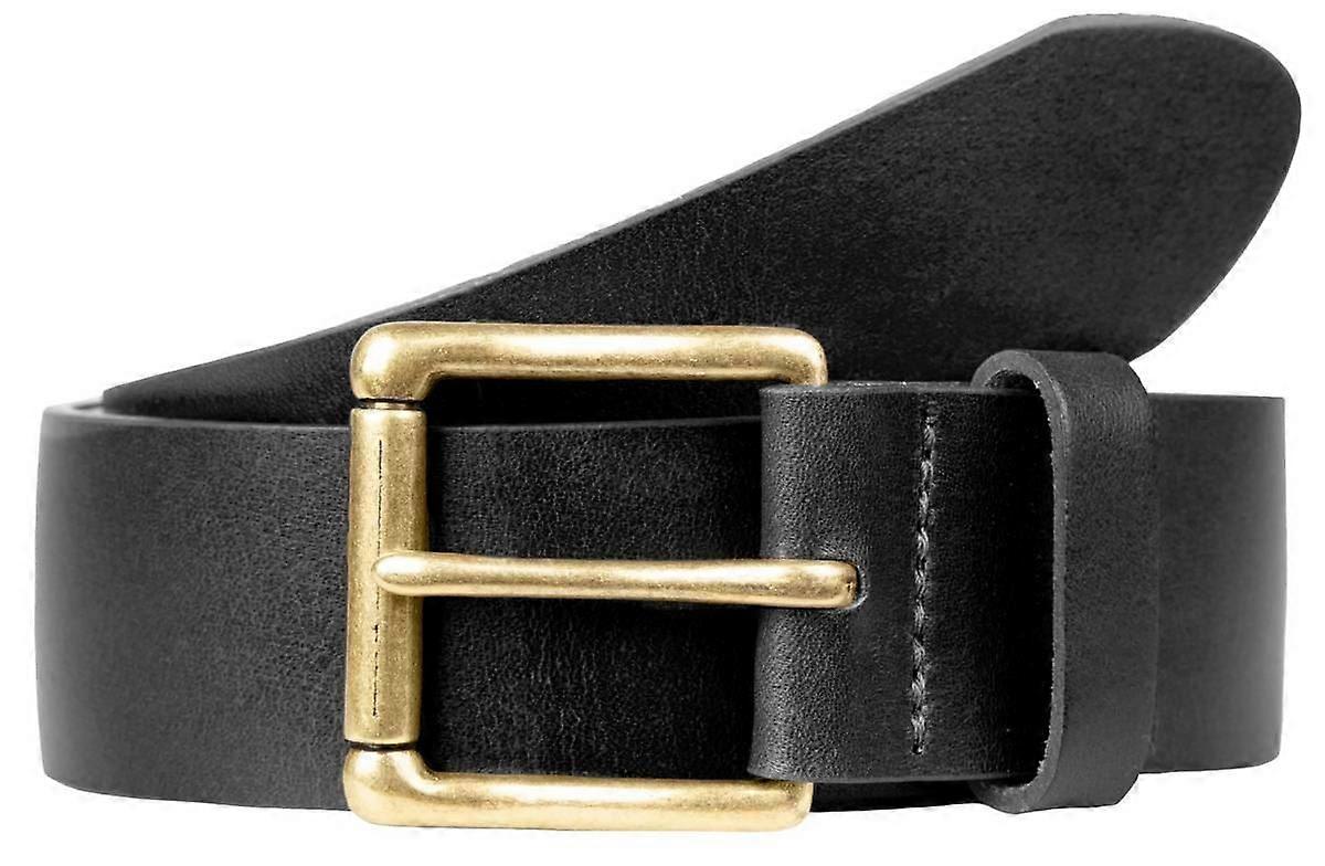 Dents Heritage Lined Full-Grain Leather Belt - Black