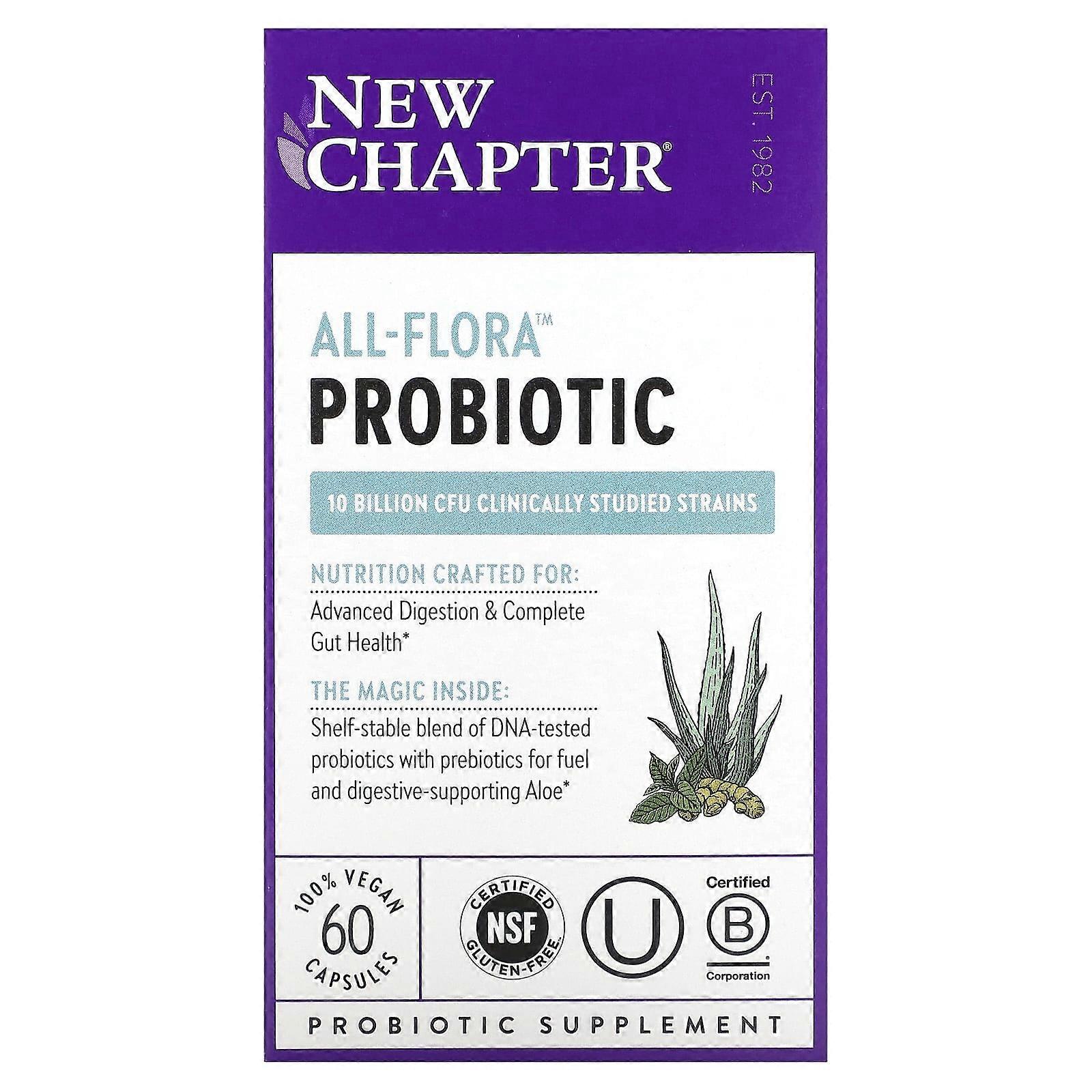 All-Flora Probiotic , 10 Billion CFU, 60 Vegan Capsules