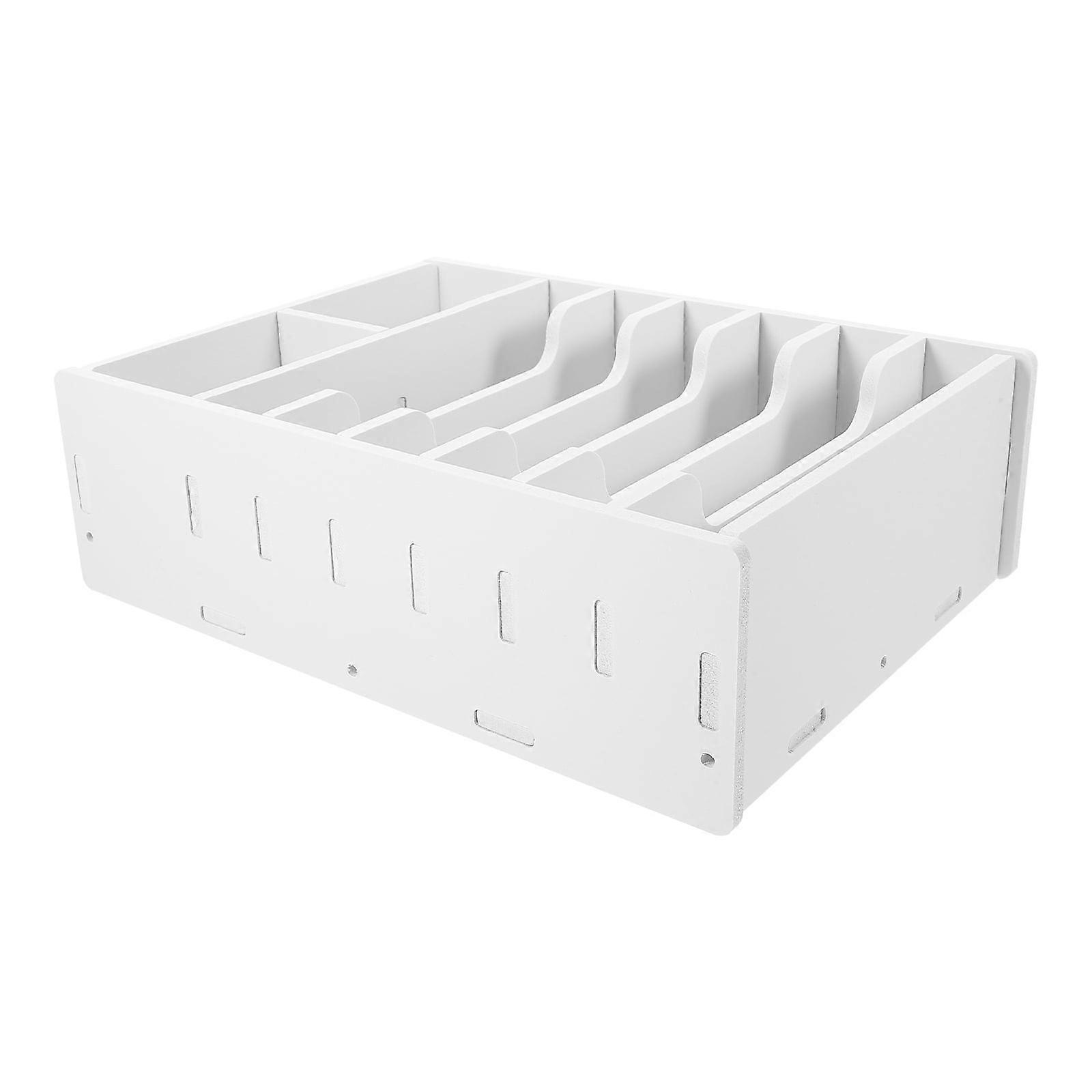 Banknote Storage Box & Organization Ticket Case Desktop Portable White WPC Office