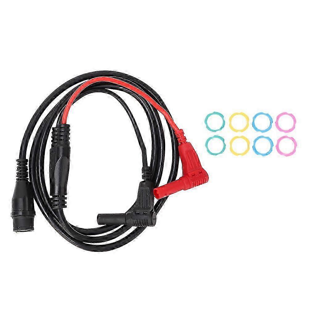 P1207 BNC Male Plug to Right Angle Banana Plug Coaxial Cable Oscilloscope Test Lead 100cm