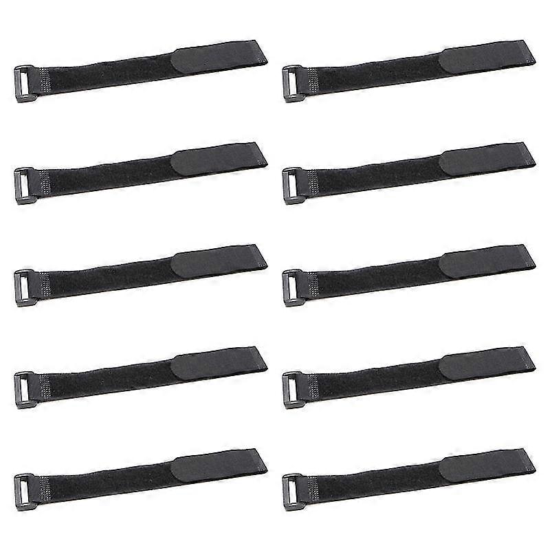 10Pcs Fastening Strap D-ring Buckle Organize Nylon Backward Design Cable Strap for Computer 25-26s