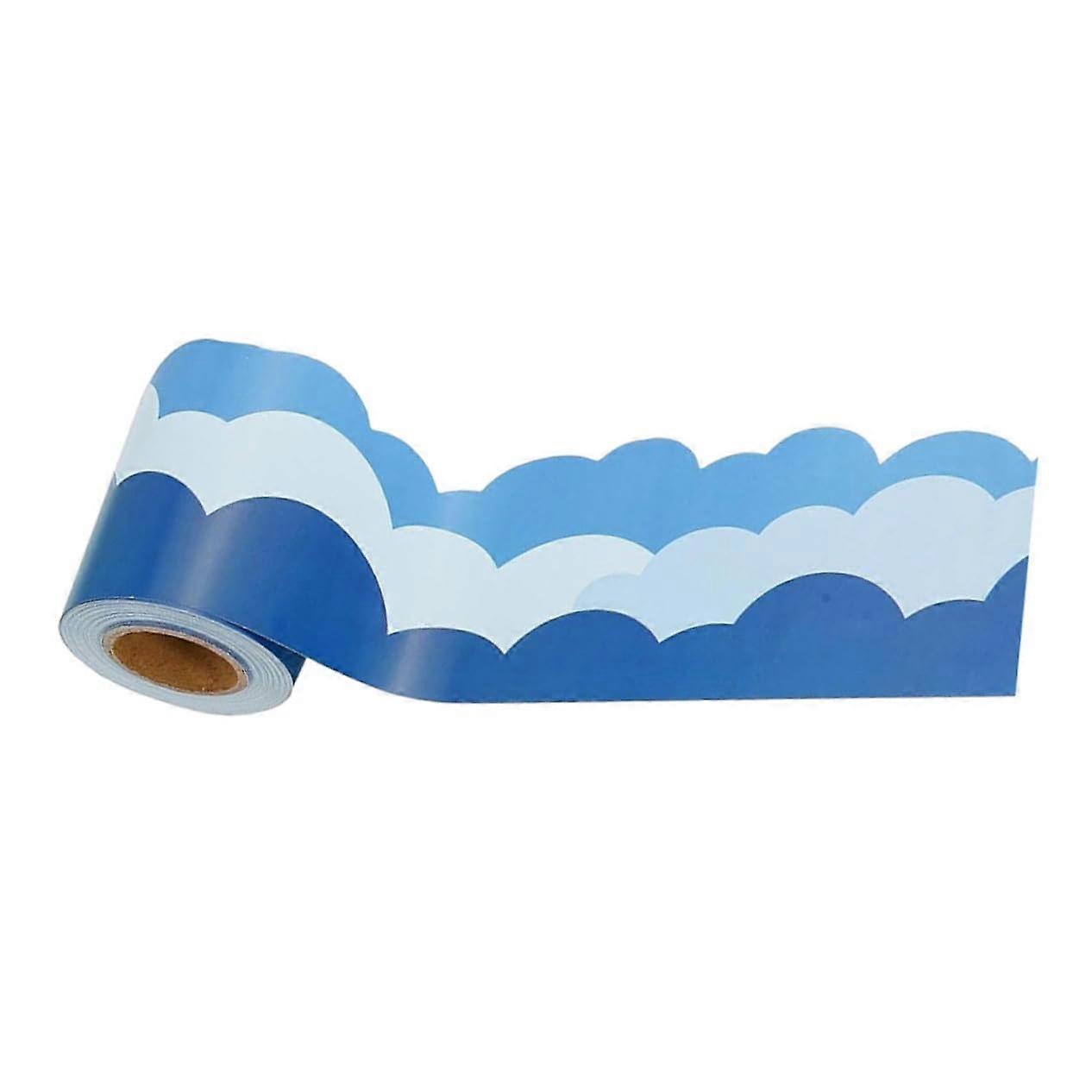 Cloud Sky Bulletin Board Border Trim Sticker Whiteboard And Chalkboard Edge Classroom Displays Easy To Clean And Apply
