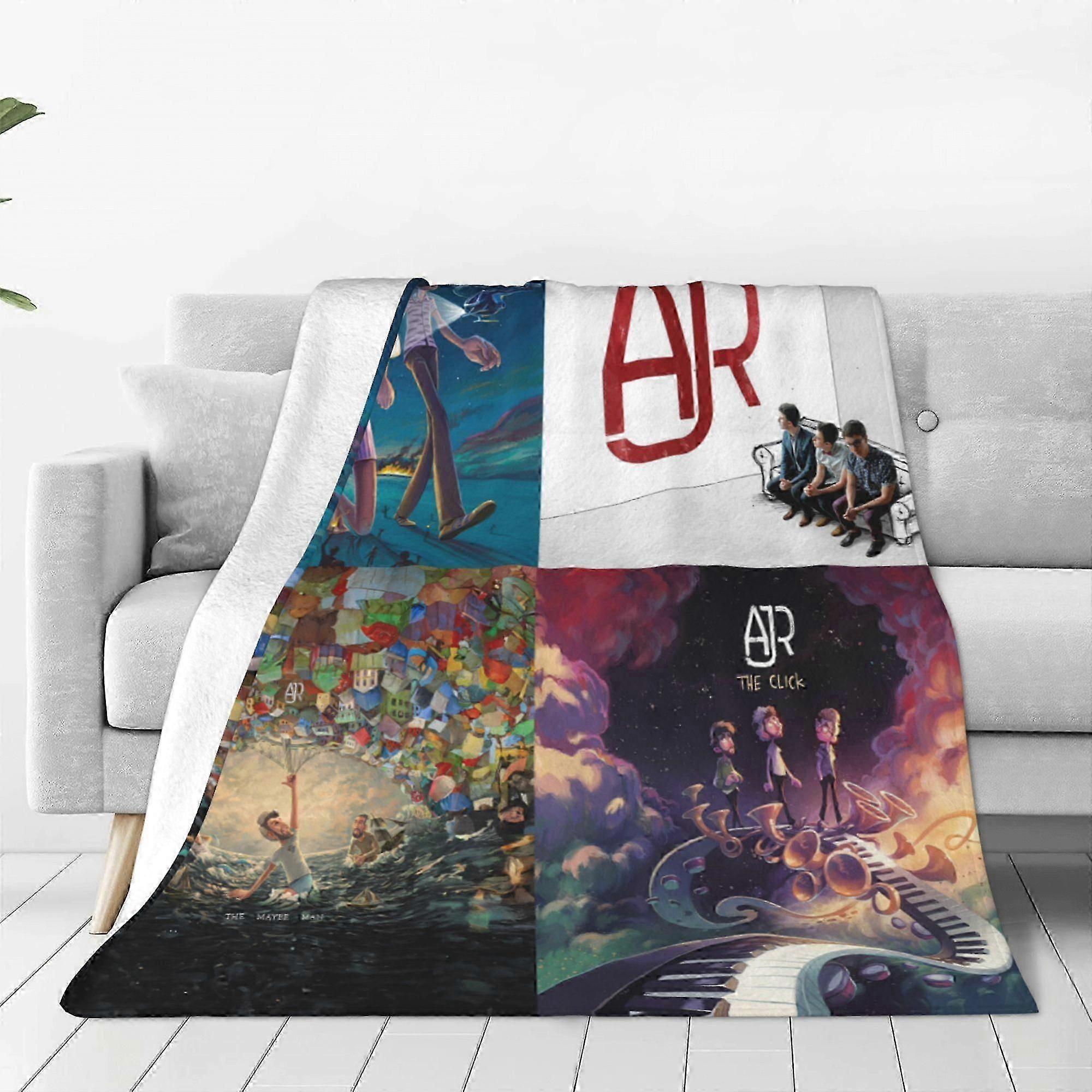 Blanket AJR Album Blanket Throw Lightweight Soft Air Conditioning Flannel Blankets for Bed Couch Sofa Party DecorationsEUB465