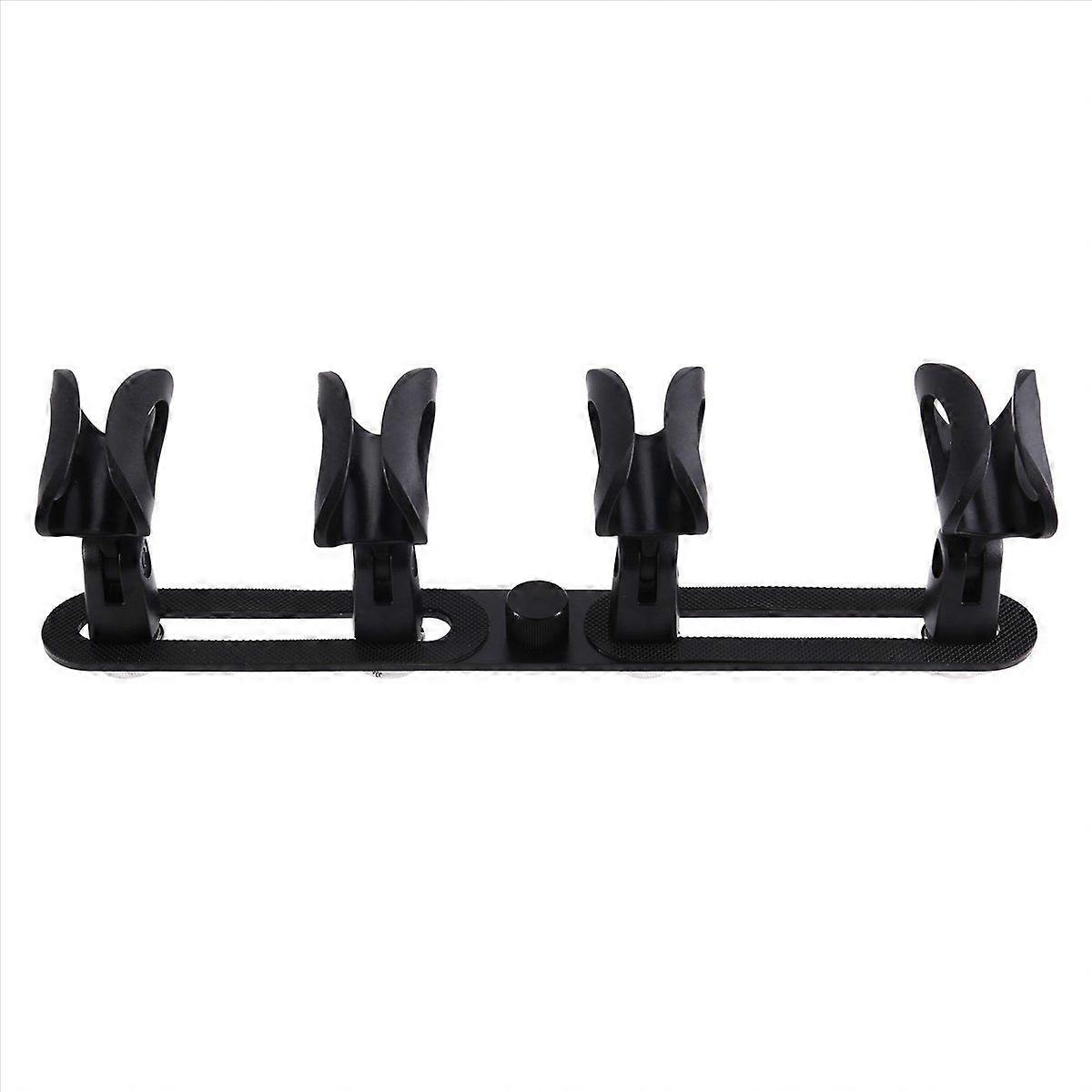 Microphone Bar Base Mic Holder with Mic Clip for Live Streaming Mic Clip Stands Microphone Support,