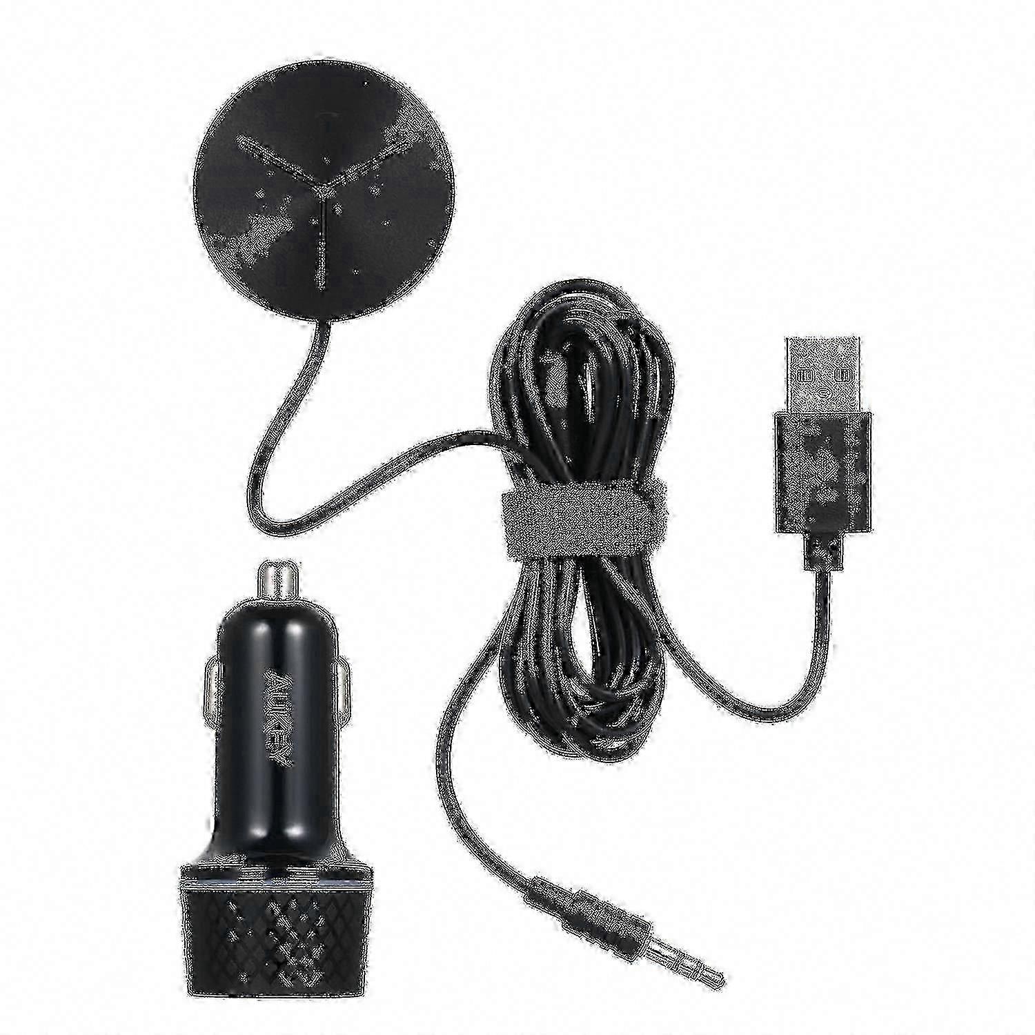 Wireless Car Audio Adapter with 2-Port USB Charger