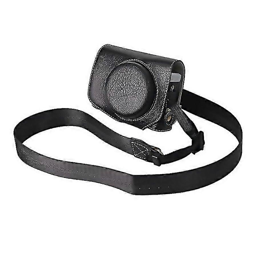 For Compatible For Canon G7 X Mark Ii G7 X Mark Iii Litchi Textured Pu Leather Camera Case With Shou