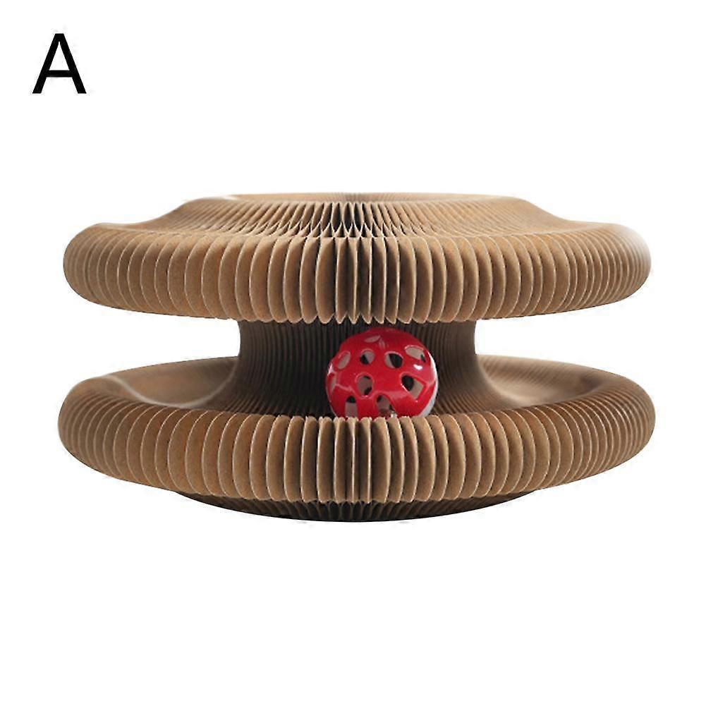 Kurlz 2024 Cat Toy Interactive Ball Track Scratchable Cardboard Puzzle For Endless Play Expandable Patchable Design