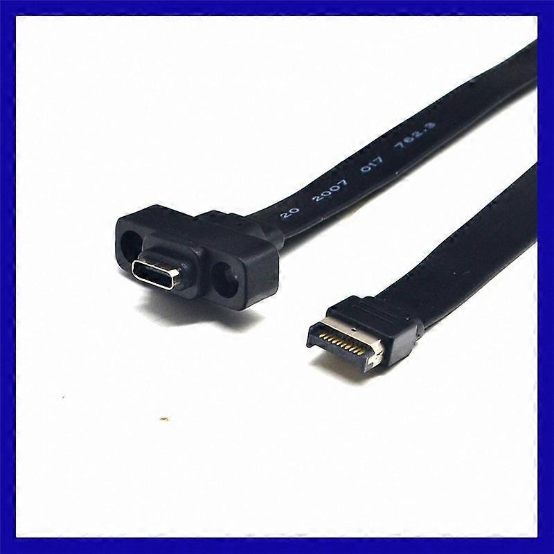 USB 3.1 Front Panel Type E Male To USB-C Type C Expansion Cable Computer Motherboard Connector Wire 