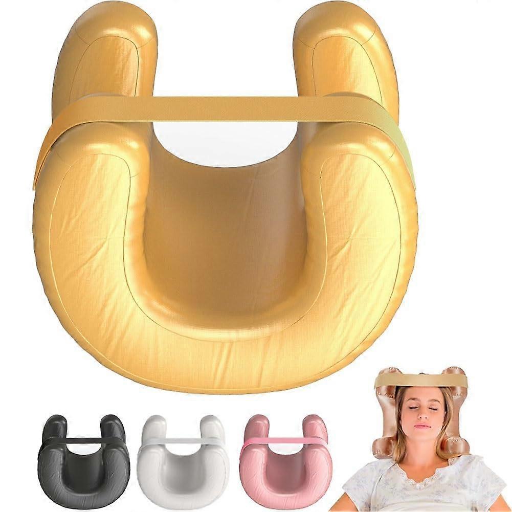 Anti Wrinkle Pillow Pillowcase Included For Side Sleeper And Back Sleeping Gold Padded Facedown Pillow 2025