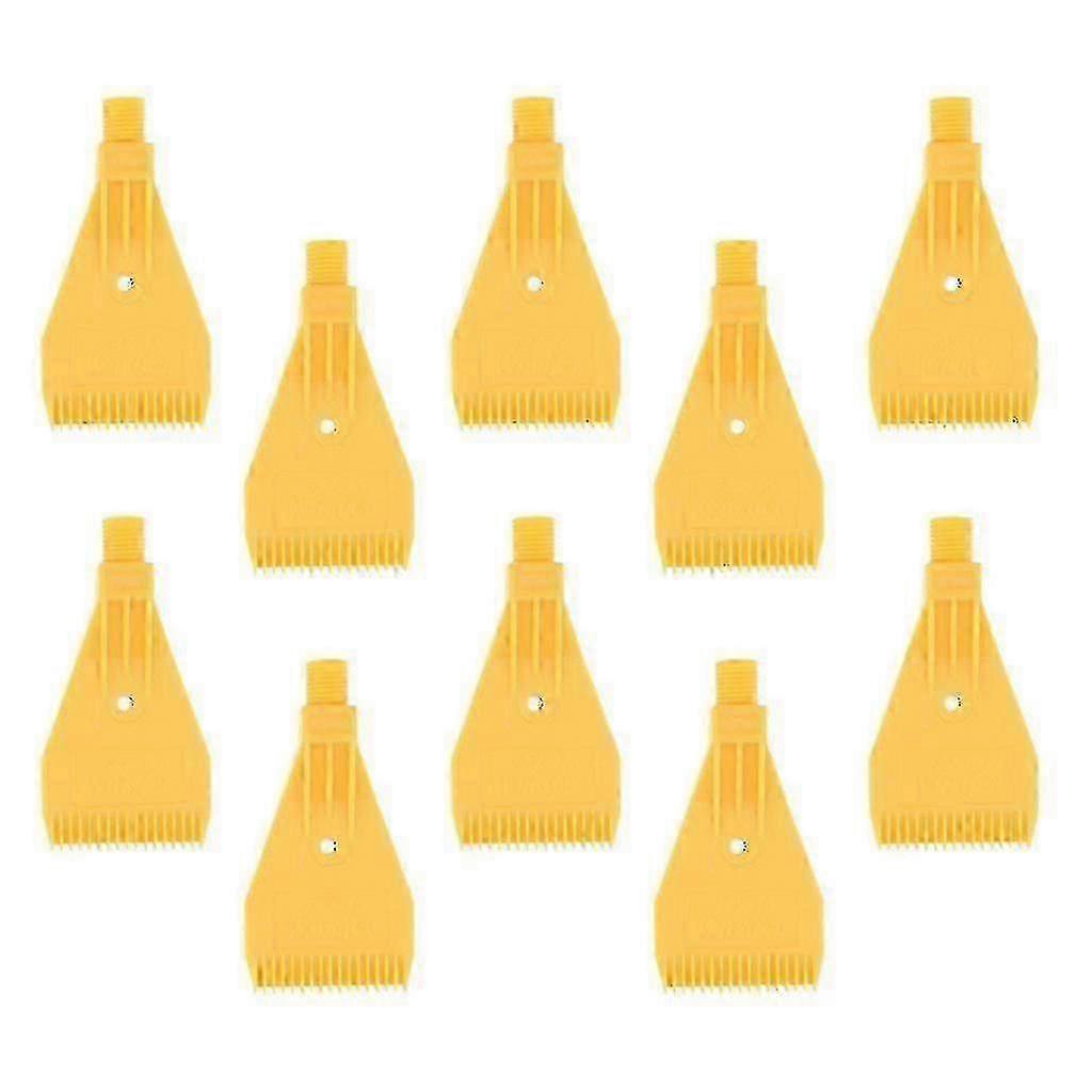  Yellow Flat Air Blowing Nozzle with 1/4" Thread Size - Quality X10 Single-hole Nozzle Spray2025 SZRH