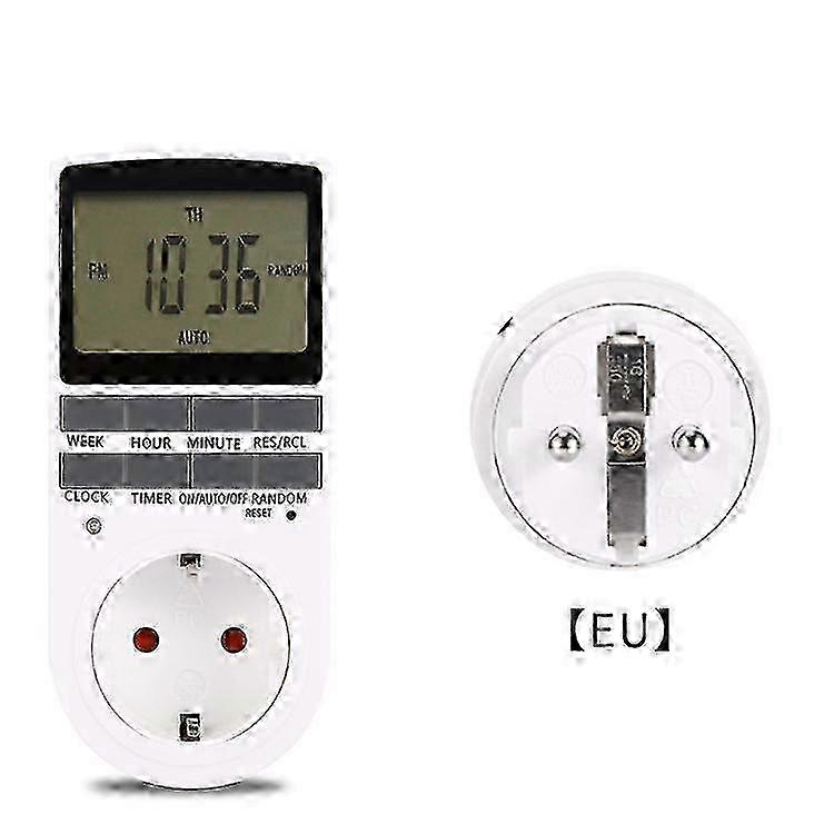 12/24 Hour LCD Display Timer Socket for Kitchen Appliances, Compatible with Various Brands, AC220V Edition 1110