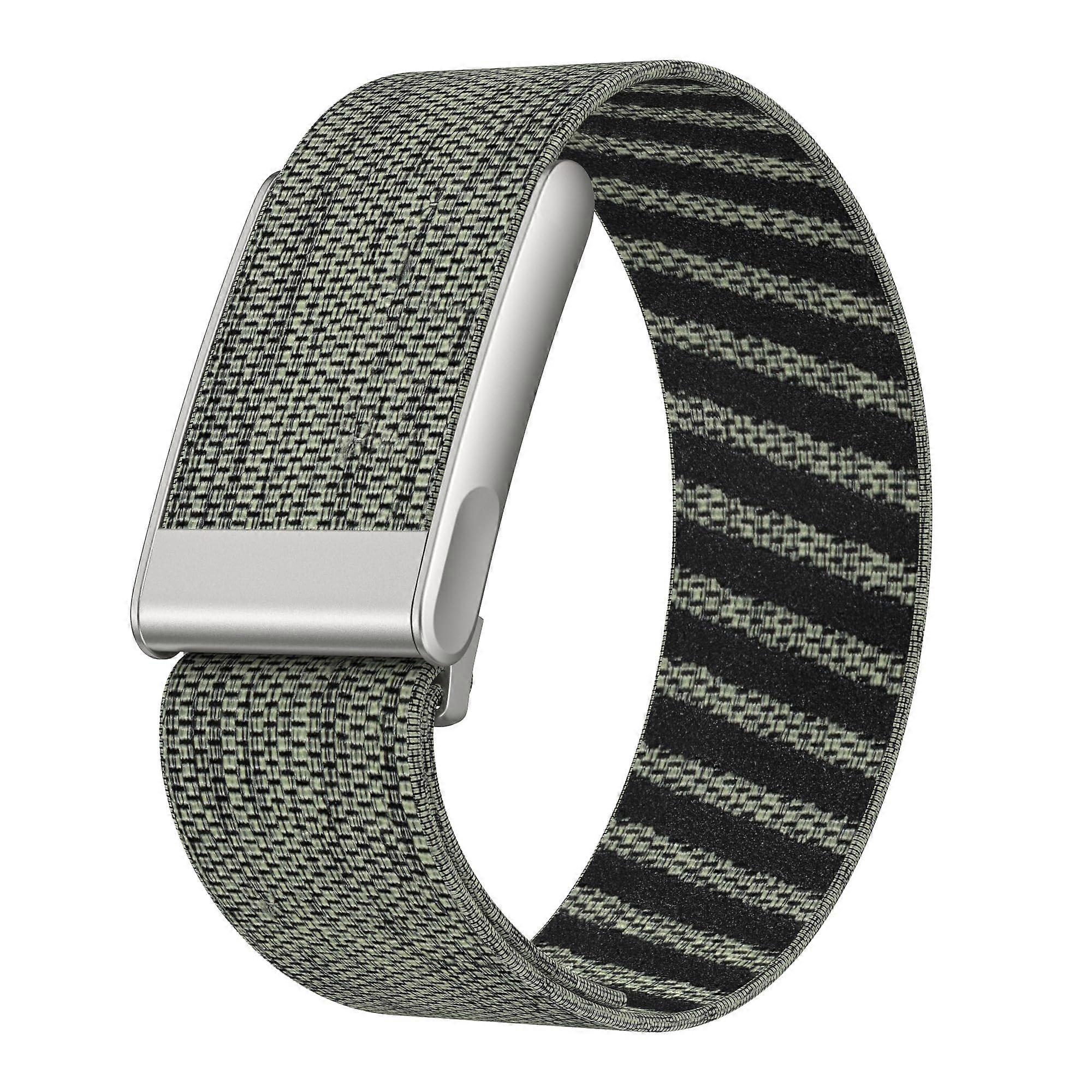 Stretchy Nylon Wristband Compatible With 5.0 And MG Bands Adjustable Frame Connector Green Grey