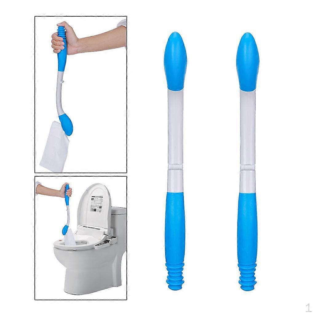 2x Self Cleaning Holder Tool with Wiper Handle for Elderly
