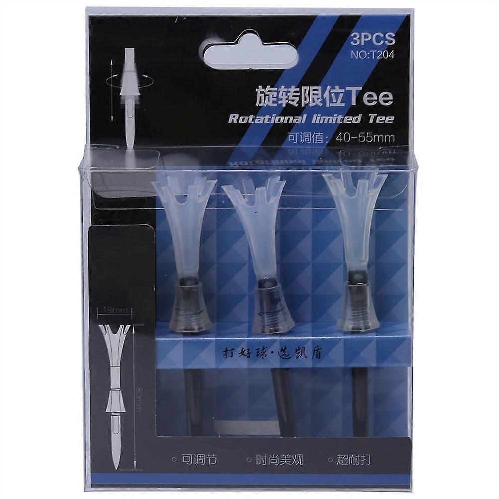 3 Pcs/Lot T204 Golf Rotational Limited Golf Tees Adjustable Golf Tees