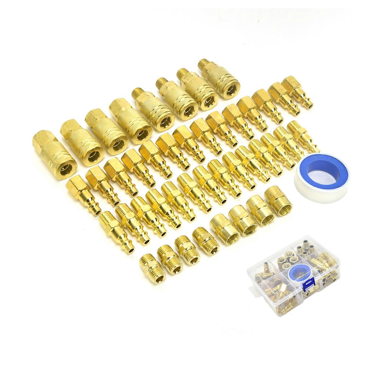 Bulk 45 Part Air Propelled Pairing Set 1/4NPT Bolted Couplings For Air Compressors And Pipe Systems Multicolor