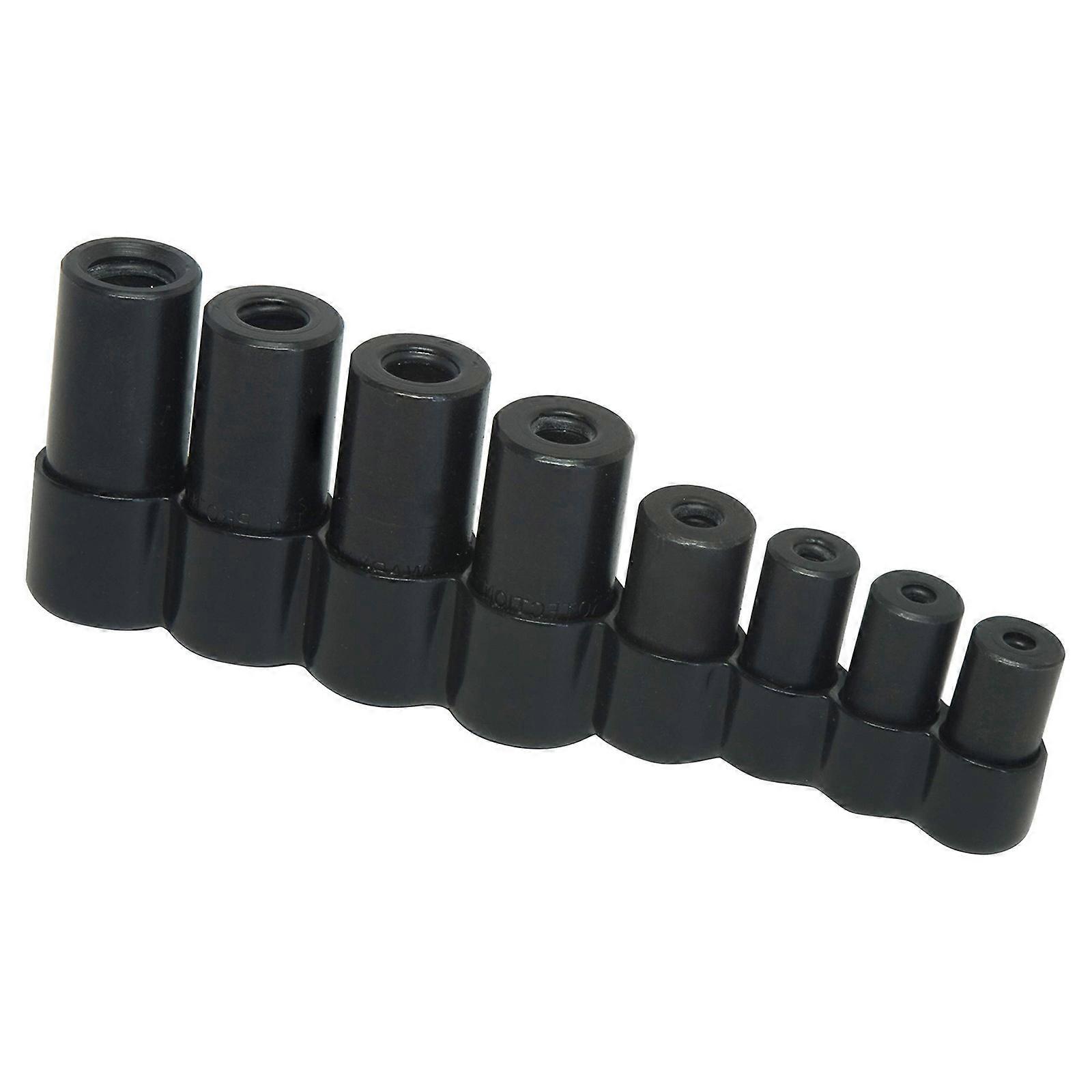 8pcs Tap Socket set Workshop Socket Set Small Socket Set Heat Treated Tap Socket for Small Mechanical Application Multicolor