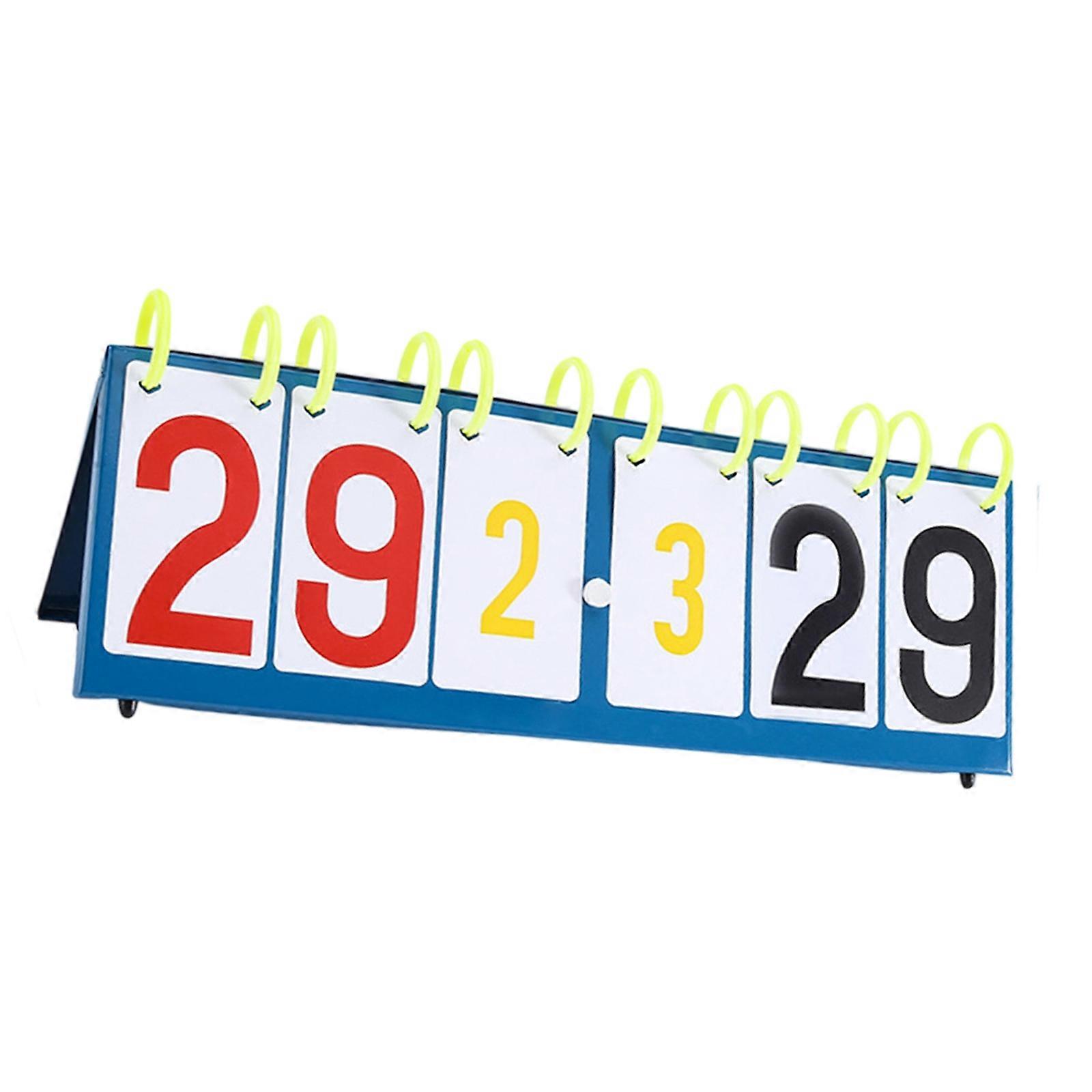 Folding Plastic Scorekeepers Board with High Visibilityd Number Perfect for Baseball Badmintons Tournament Officials Multicolor